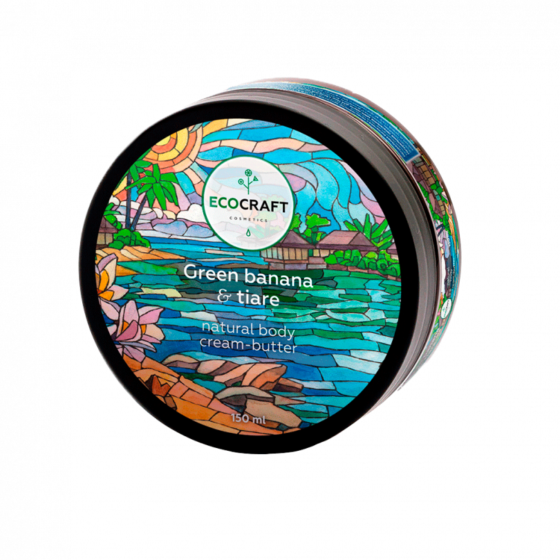 Крем-масло для тела "Зеленый банан и тиаре" Ecocraft