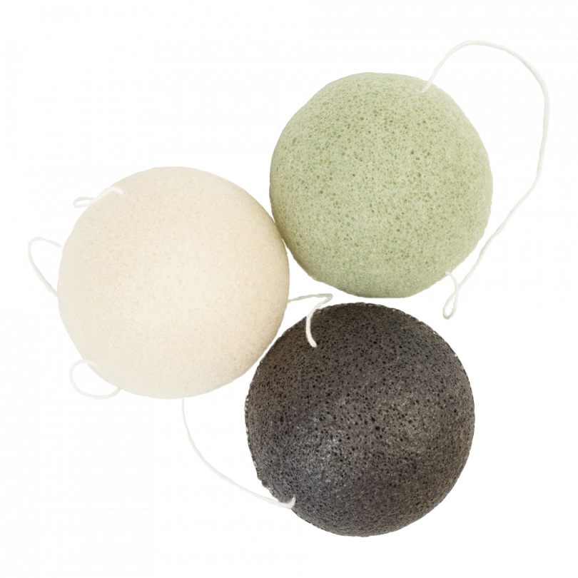 Спонж конжаковый с экстрактом зеленого чая