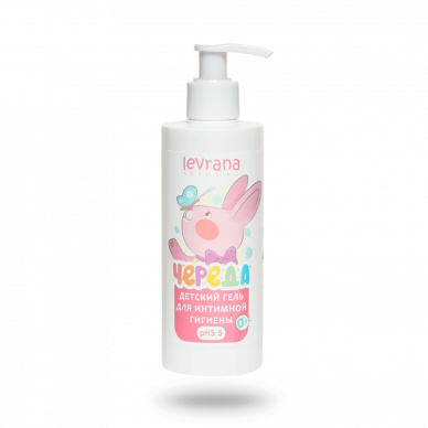 Детский гель для интимной гигиены "Череда" Levrana